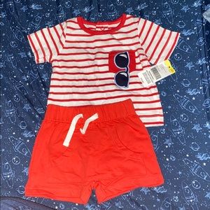 2pc set shorts and t shirt